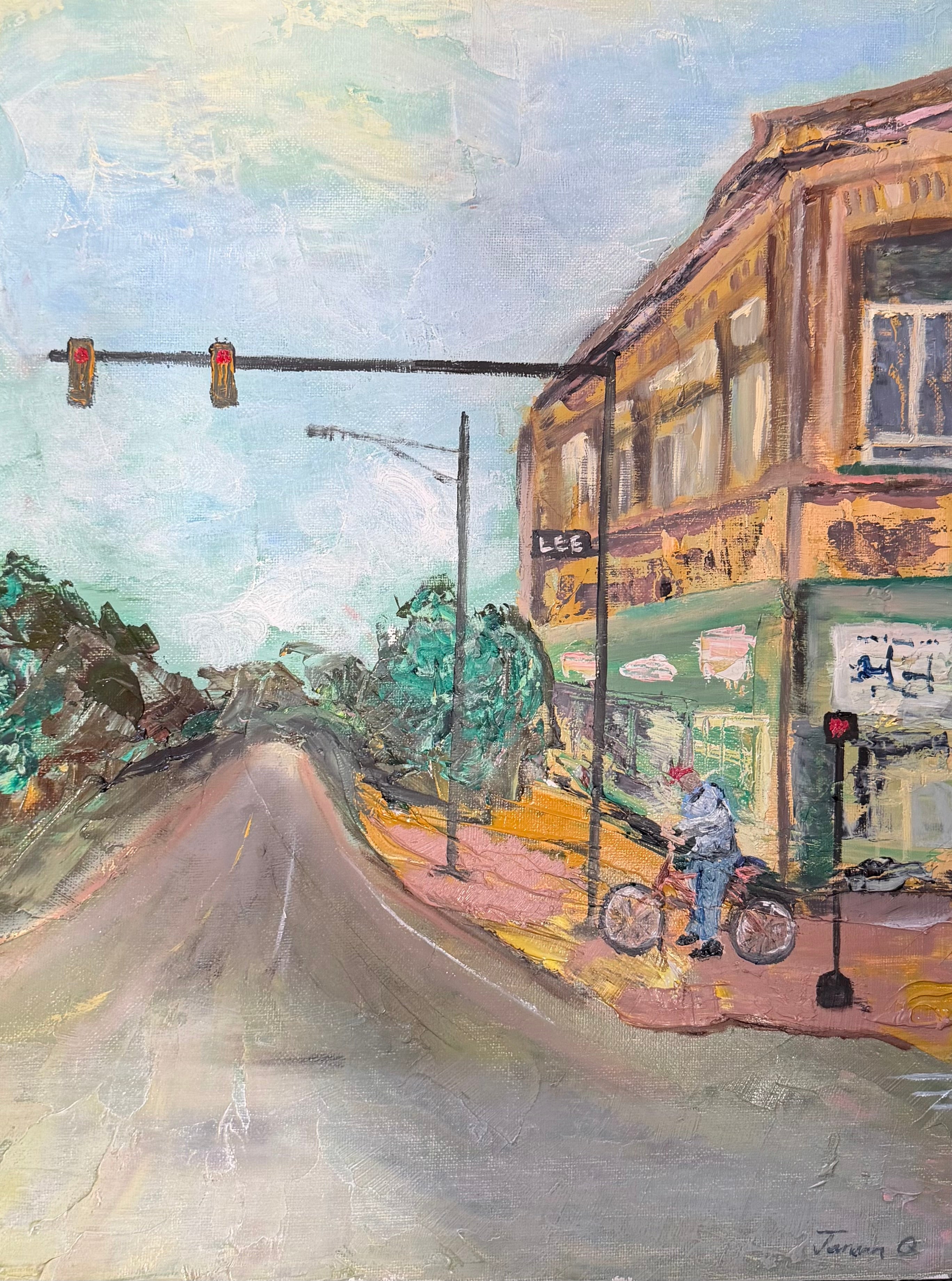 Cycling on Lee - Original